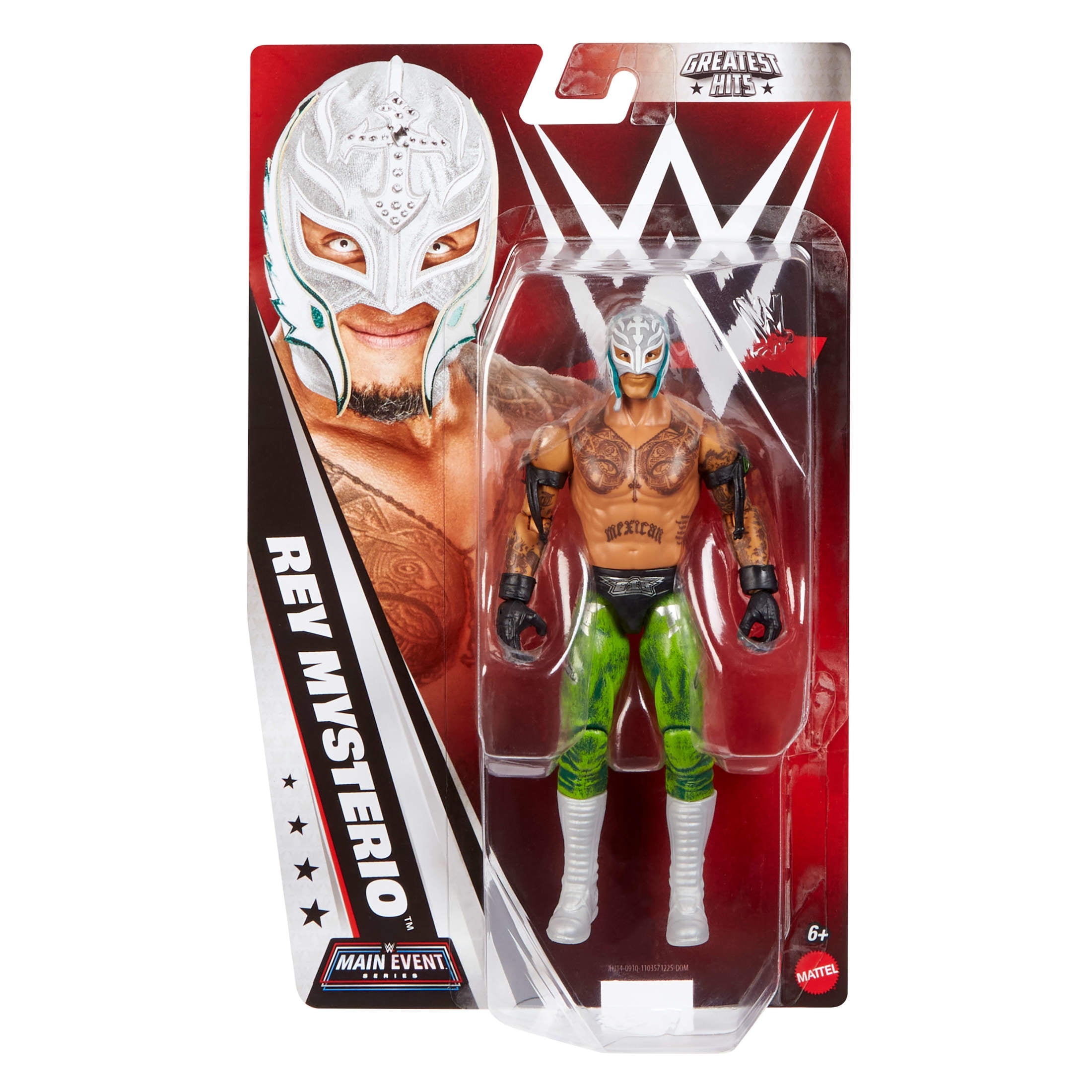 WWE Rey Mysterio Action Figure, Main Event Series #157, 6-inch Collectible with Articulation