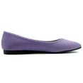 thumbnail image 5 of Ollio Women's Shoes Faux Suede Basic Slip On Comfort Square Toe Ballet Flat SF177, 5 of 6