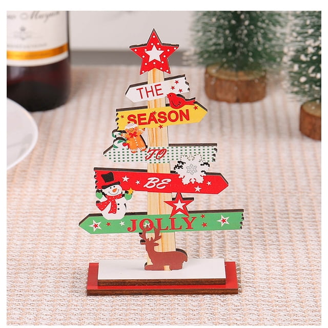 Fiudx Adorno para Árbol de Navidad, Elegante Diseño de Madera, Brillo de Ensueño, Accesorio para La Mesa Del Comedor, Complemento Festivo para La Sala de Estar, Ideal para Fiestas y Bodas, 18 X 10,5