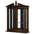 thumbnail image 5 of Design Toscano Amesbury Manor Hardwood Wall Curio Cabinet: Walnut Finish, 5 of 8