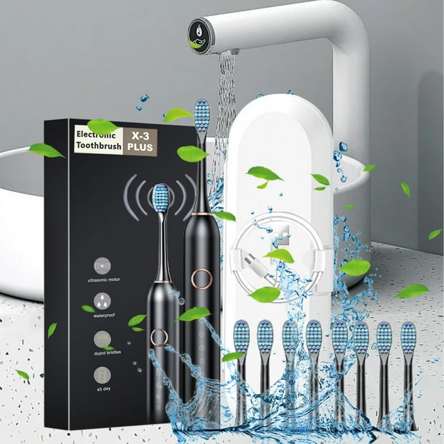 Toothbrush Toothbrush With 8 Brush Heads 6 Cleaning Modes Upgraded Toothbrush Longer Life Faster Chargin