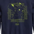 thumbnail image 3 of Pokémon - Pikachu Neon Battle Mode - Youth Crewneck Fleece Sweatshirt, 3 of 5