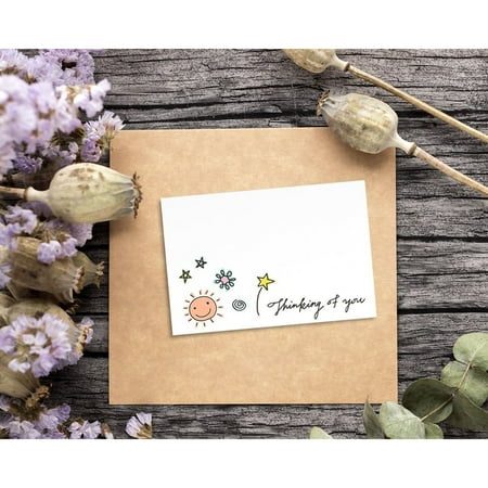 36 Assorted Pack Thinking of You Note Cards  Bulk Box Set  Blank on