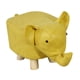 thumbnail image 5 of Taburete pequeño con forma de elefante, taburete bajo, moderno y cómodo, sofá para niños, reposapiés suave. Amarillo, 5 of 9
