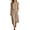 Khaki Dress, variant on Miluxas Women's Casual 2 Piece Outfits Sleeveless Crewneck Crop Tank Top and Long Skirt Sets with Pockets Summer Beach Vacation Outfits White