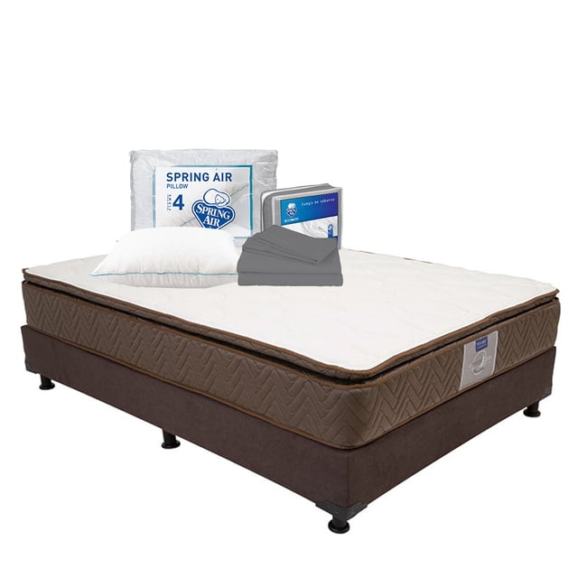 Colchón Individual Nautilus Restonic + Box + Almohada + Juego de Sábanas