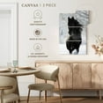 thumbnail image 4 of Elephant Stock Dark Friesian Horse Wall Art - Vertical Multi Panel Canvas - Living Room Wall Decor - Animal Multi Panel - White And Black Decor - 14" x 23", 4 of 4