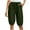 Green, variant on WIZUTIZ Womens Bermuda Shorts Long Wide Leg Leisure Sports Loose Shorts High Rise Solid Shorts Knee-Length with Pockets Pleated Shorts for Ladies Stylish Gym Green Linen