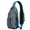 Blue-green-4, variant on Ocean Life and Tropical Fish Sling Bag with Nautical Beach Coral Print, Lightweight Crossbody Backpack, Adjustable Strap, Durable for Travel and City Walks