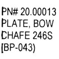 thumbnail image 4 of Chaparral Boat Bow Chafe Plate 20.00013 | 246 SSi 9 7/8 x 7 3/4 Inch Stainless, 4 of 4