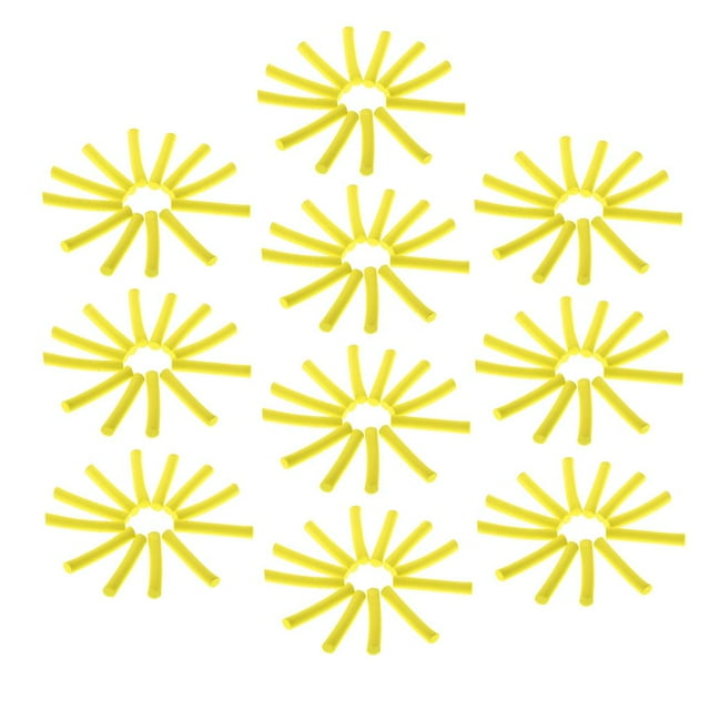 120 Paquete de de Espuma Cilindro Flotador de Atado de Mosca Amarillo Macarena Palitos de espuma para pesca de carpa