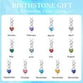 thumbnail image 7 of TINGN 925 Sterling Silver Birthstone Necklace for Women Dainty Infinity Natural or Created Gemstone Heart Birthstone Pendant Necklace Valentines Mothers Day Gifts for Her Wife Womenfriend, 7 of 7