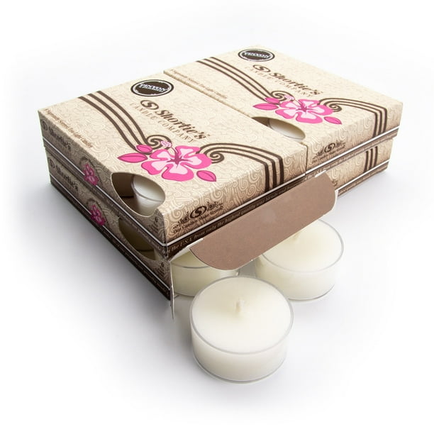 Pinyon & Patchouli Tealight Candles Bulk Pack (24 White Highly Scented