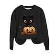 thumbnail image 6 of Inverlee Halloween Sweatshirts Women Funny Pumpkin Ghost Graphic T-shirt Loose Fit Crewneck Sweatshirt Long Sleeve Dressy Casual Pullover Tops Halloween Clothes, 6 of 6