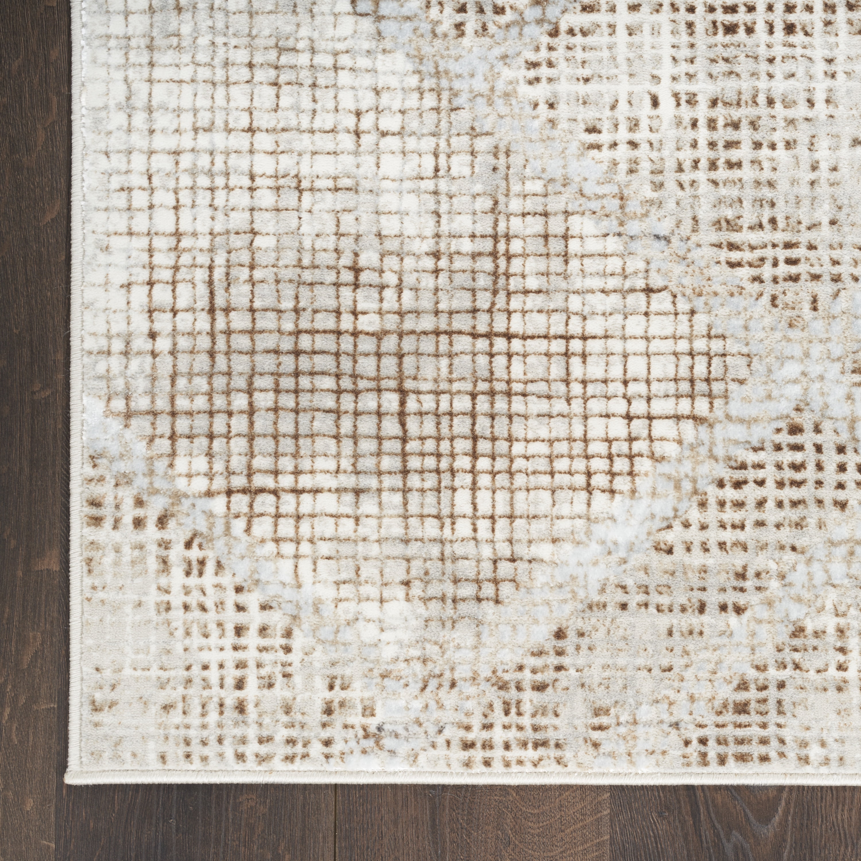 Inspire Me! Home Décor Iliana Modern Grey Mocha 7'10" x 9'10" Area Rug (8x10)