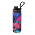 thumbnail image 1 of Trolls Sports Botella de agua aislada de acero inoxidable Taza portátil Botella de agua para exteriores Moda Viajes Fitness Estudiantes\r\n Talla única., 1 of 1