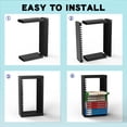 thumbnail image 3 of Game Storage Tower Holder, Universal Wall Mount Game Organizers Storage for Nintendo Switch 2/ PS5/4/ XboxOne/Series, 2Pack, 3 of 9