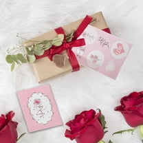 AuroraX Pop-Up Greeting Cards and Envelopes,Valentine's Day Decorative Gift Card with Stickers,Anniversary Birthday Valentine's Day Gifts for Women Men Couple