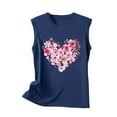thumbnail image 4 of PNTUTB Women's Summer Sleeveless Regular Round Neck Printed Sleeveless Basic Tees Comfortable Blouses, 4 of 5