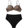 thumbnail image 4 of Trajes de baño de Dos Piezas Vevor para Mujer Con Top Push Up Sexy y Pantalones Cortos de baño Talle Alto Negro, 4 of 5