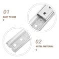 thumbnail image 4 of Furniture Connectors Hidden Headboard Wall Mount Brackets for Bed 2Pcs, 4 of 4