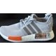 thumbnail image 2 of Adi-das Originals NMD R1 Boost White Orange Grey Shoes Men Size 5 New Rare FY5730, 2 of 5