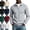 13# Gray, variant on Mens Quarter Zip Pullover Sweater Lightweight Mock Neck Slim Fit Pullover Knit Casual Polo Sweaters White L