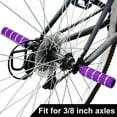 thumbnail image 4 of Motoforti 1 Pair Axle Rear Foot Pegs Aluminum Alloy for BMX MTB Bike Bicycle 3/8" Axles Purple, 4 of 7