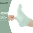 thumbnail image 3 of Women's Thin Ankle Low Cut Socks Bamboo Lightweight Flat Seam Athletic Sock, 6 Pack Ladies Running Sock (as1, numeric, numeric_3, numeric_7, regular, regular, Assorted6) …, 3 of 5