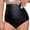 Black, variant on Womens Swim Shorts Casual High Elastic Waist Luminous Leather Bermuda Shorts for Women,Black,L