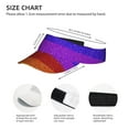 thumbnail image 4 of Easygdp Colorful Glitter Rainbow Stretchy Visor - Unisex Visor Hat for Men and Women, UPF 50 Sun Protection Visor, Ultra-Light, 4 of 8