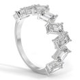 thumbnail image 2 of Pompeii 2 1/2Ct Emerald Cut Moissanite Wedding Ring in 10k White, Yellow, or Rose Gold (,), 2 of 6