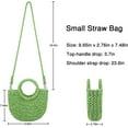 thumbnail image 6 of HMSHA Womens Straw Beach Bag Woven Crossbody Shoulder Bags Top Handle Satchel Handbag Purse for Summer, 6 of 6