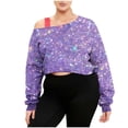 thumbnail image 1 of KIHOUT Subtle Star-Print Off-Shoulder Hoodie - Low-Key Sparkle for Family Gatherings & Weekend Coffee Runs; Soft Fabric Fits Daily Comfort (S-XXL), 1 of 7
