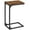 Rustic Brown + Black, variant on End Table C Shaped Sofa Side Table Snack Side Table for Bedroom Side Table Living Room Greige and Black