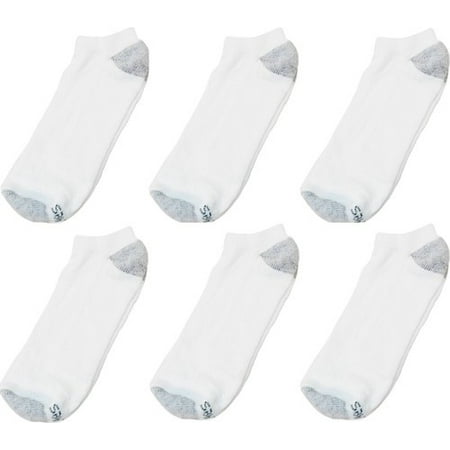 Hanes - CL90 Men's No Show Socks Shoe Size 6-12 - 6 pairs - White ...