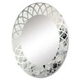 thumbnail image 2 of DESIGN ART Designart "Grey White Mid Century Minimalist Wave" Abstract Collages Modern Wall Mirror 20in.x30in., 2 of 5