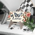 thumbnail image 3 of 1 Pcs 2D Flat License Plate Covers & Frames, Love Pattern For Decorative Front, Waterproof For Decoration Aluminum License Plate Covers & Frames Cover For Men Women, 12" X 6", 3 of 6