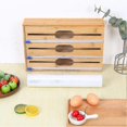 thumbnail image 3 of Foil And Plastic Wrap Organizer, Plastic Wrap Dispenser With Cutter, Plastic Wrap, Aluminum Foil, W, 3 of 5