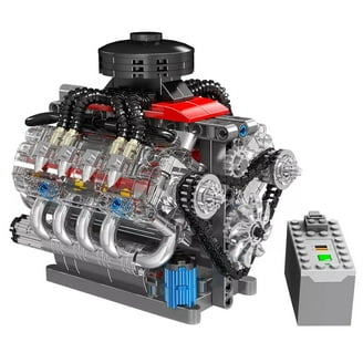 GZBrick V8 Engine Building Sets 8-Cylinder Visible Compatible with