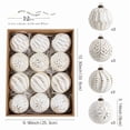 thumbnail image 1 of B 8Cm Christmas Balls 12Pc Set With Painted Design Plastic Material For Holiday Tree And Home Decor 8.7X8.7X3.9In 1.32Lb, 1 of 8