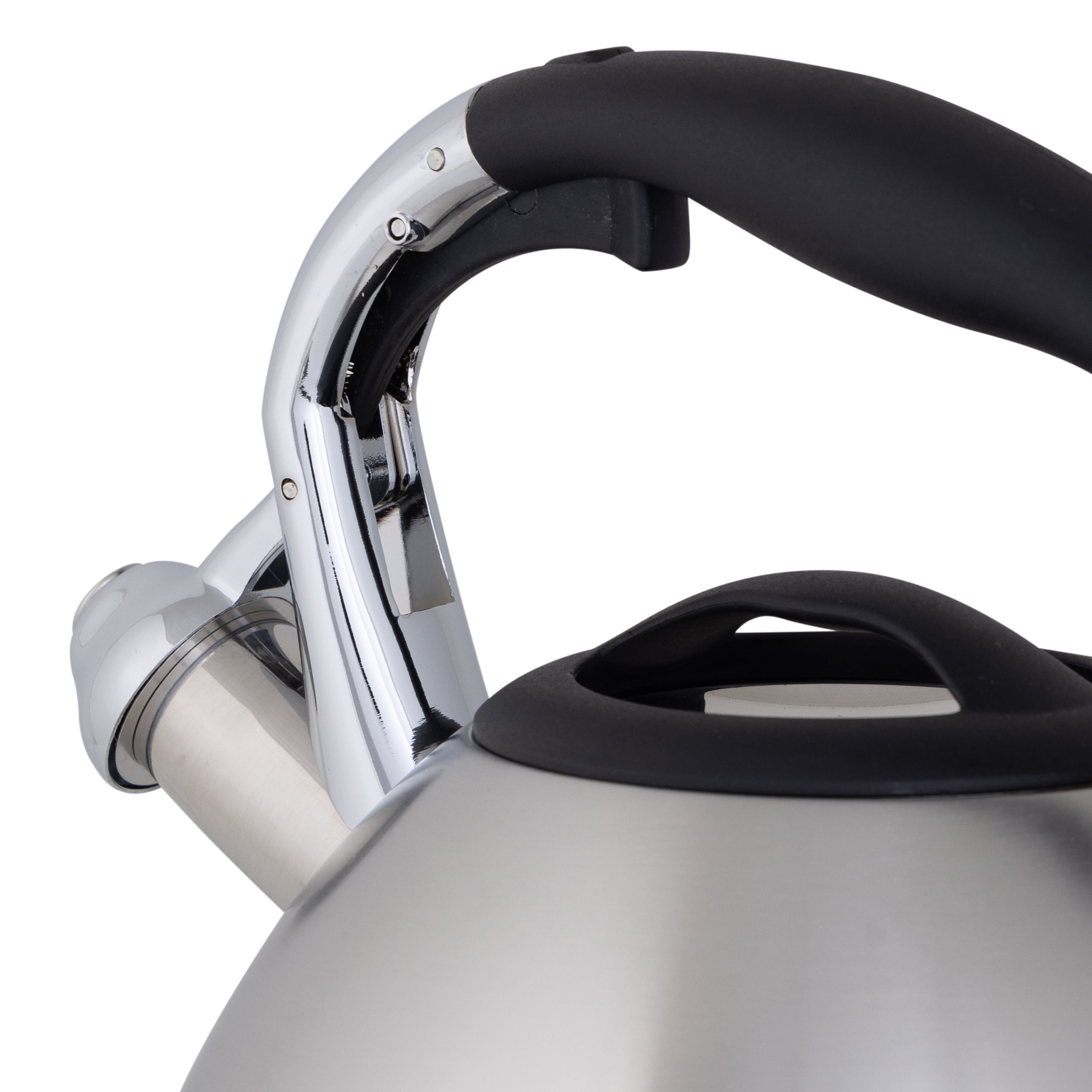 ExcelSteel 425R 3 qt. Red Stainless Steel Tea Kettle