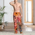 thumbnail image 6 of Lsque Vibrant Floral Collage Portrait Print Men's Pajama Pants, Lounge Pant - Comfortable Home Wear,Elastic Waistband, Stylish Design-XX-Large, 6 of 9
