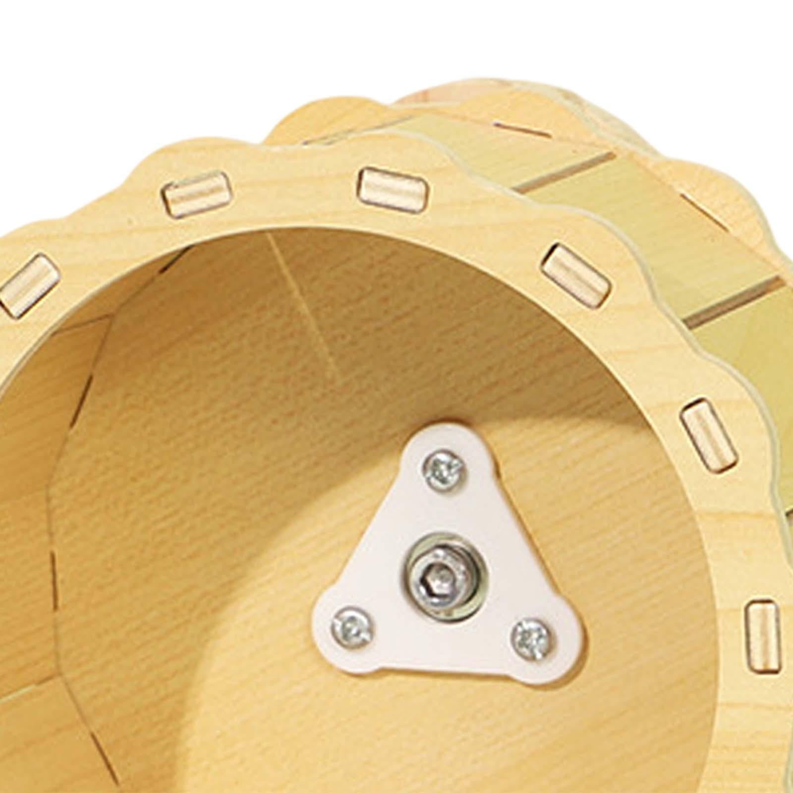 Bvdfgk Exercise Wheel Toy Treadmill Adjustable Fitness Hamster Wooden Running Wheel for Dia15cm 20x10.5x19cm