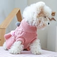 thumbnail image 5 of Dogs Pullover Sweater Dress Winter Puppy Knitted Warm Skirt Clothes For Small Dogs, 5 of 6