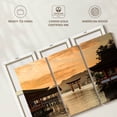 thumbnail image 6 of Elephant Stock Famous Itsukushima Shrine Wall Art - Horizontal Multi Panel Canvas - Living Room Wall Decor - Architecture Multi Panel - Orange And Brown Decor - 45" x 28", 6 of 8