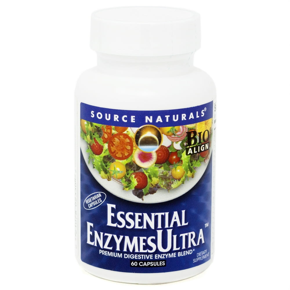 Essential Enzymes Ultra By Source Naturals 60 Capsules