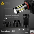 thumbnail image 5 of Alla Lighting 80W 12277 P13W LED Bulbs, DRL Daytime Running Lights(DRL)/Fog Lights, 6000K Xenon White SH23W High Power Extremely Super Bright Replacement for Cars, Trucks, 5 of 10