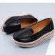 thumbnail image 4 of Zapatos para mujer, cómodos, con suela gruesa, informales, con plataforma, de gran tamaño, para correr, botas vaqueras, 4 of 6