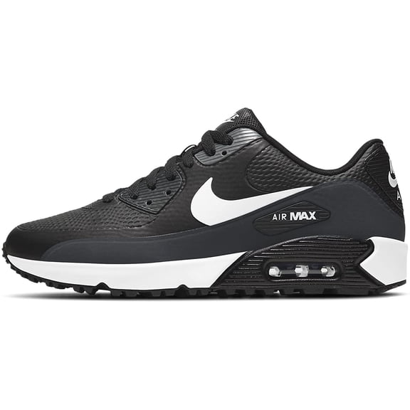 Men's Nike Air Max 90 G "Golf Shoe" Black/White-Anthracite (CU9978 002) - 13